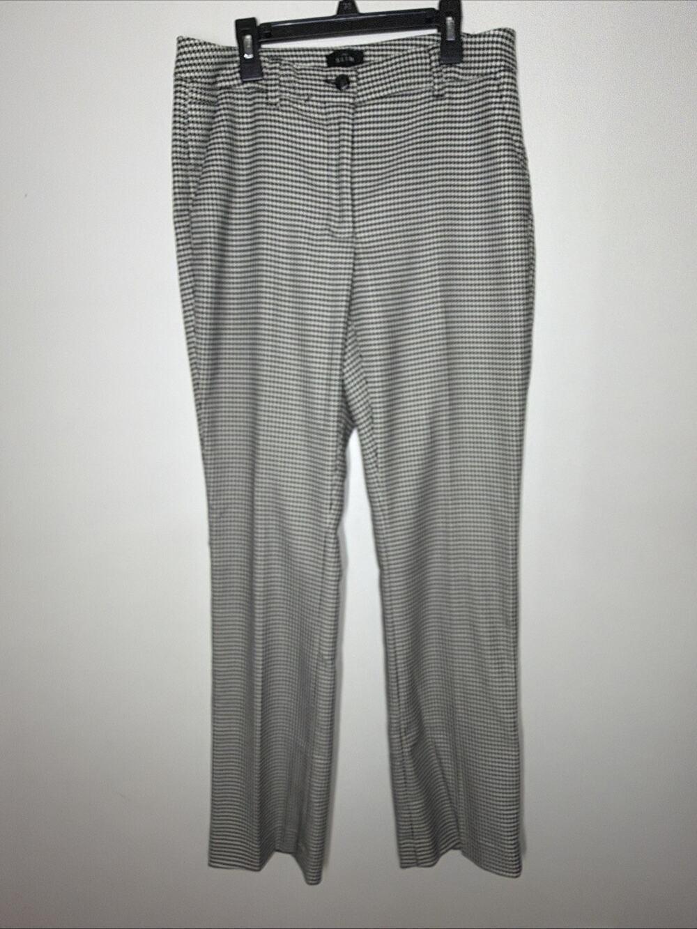 White House Black Market The Slim Dress Work Pants Womens 8 Curvy Houndstooth